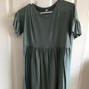 Sea foam green, Pink Blush maternity dress